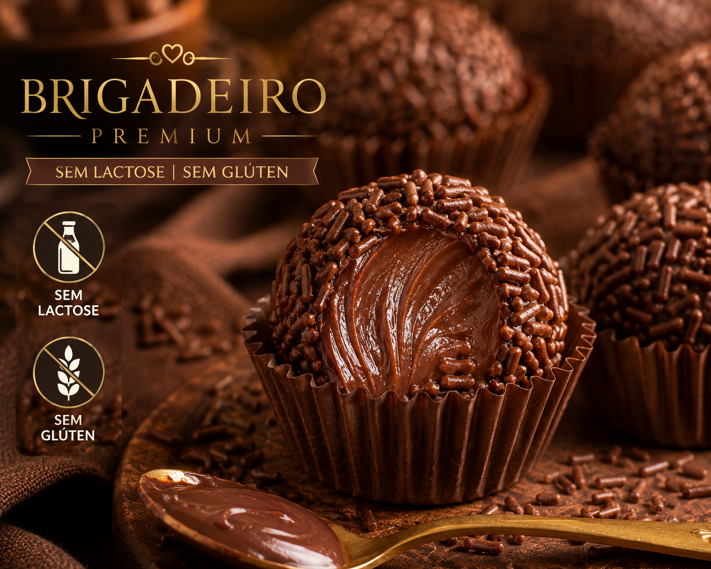 Imagem de Brigadeiro sem lactose e sem gluten